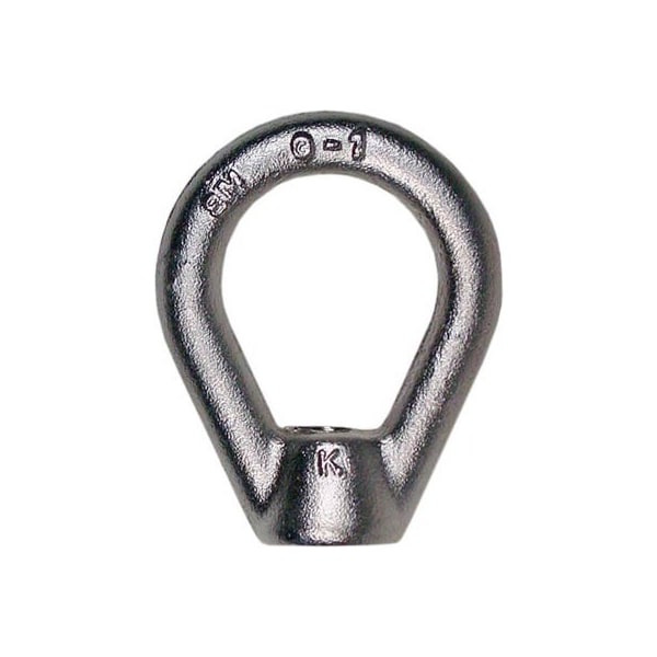 Oval Eye Nut, 5/8"-11 Thread Size, 3/4 in Thread Lg, 18-8 Stainless Steel